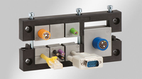 SVLEC KEL-16 IP54 Cadre d'entrée de câble compact personnalisé noir sans halogène ni silicone pour armoire de commande électrique
