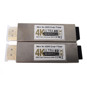 ตัวรับส่งสัญญาณออปติคอล Mini 4K HD 1.4a HCCP1.2 ระยะส่ง 300 เมตร ความเร็ว 10.3Gbps วิดีโอ HD อุปกรณ์ใยแก้วนำแสงแบบหลายเส้นสำหรับ FTTH - Product Image 2