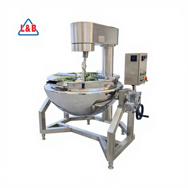 Stainless Steel Steam Heating Automatic Cooking Pot Stirrer for Sauce with Planetary Mixer
