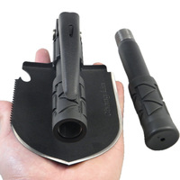 Mini pelle multifonctionnelle d'ingénieur pour l'extérieur, lame en acier au manganèse de 13 mm, pliable et portable