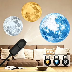 Lampes LED de projection, éclairage d'ambiance, lumières amusantes, lampe de projection sur le thème céleste, USB LED à brancher, 10 motifs, lumières décoratives d'Halloween - Product Image 1