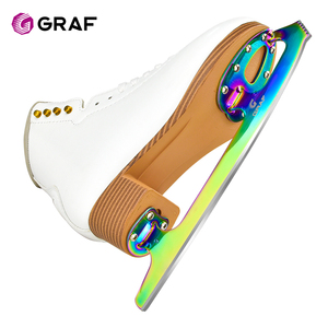 Patins à <span class=keywords><strong>glace</strong></span> blancs personnalisés pour la vente au détail et en gros, pour femmes et filles, lames en acier inoxydable, lacets, vente en gros de patins à <span class=keywords><strong>glace</strong></span> pour femmes - Product Image 1