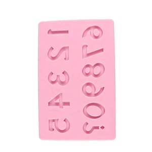 Wholesale Easy to Release Soft Digital Birthday Wedding Anniversary Chocolate Decorating Fondant Silicone <b>Cake</b> <b>Mold</b> Number - Product Image 1