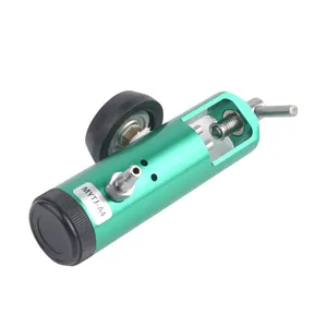 Tıklayın stil tıbbi oksijen regülatörü pirinç kollu 50 PSI O2 regülatörü CGA 870 akar 0-25L/min yeşil oxilador de oxigeno - Product Image 1