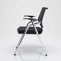Chaise de formation pliable pliante en maille avec tablette de table pour tablette d'écriture pour l'école salle de conférence étude bureau personnel étudiant