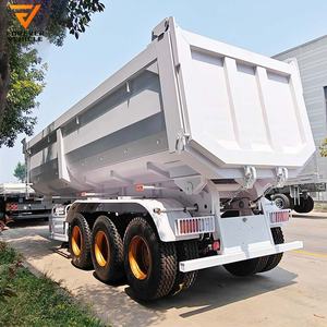 Remorques benne basculante neuves et d'occasion à 3 ou 4 essieux, robustes, avec vérin hydraulique, pour tracteurs - Product Image 6