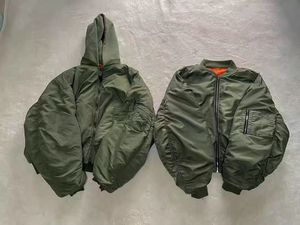 2025 OEM bán buôn tùy chỉnh tự trị cullinan parisian phong cách màu xanh lá cây trùm đầu chuyến bay Áo khoác - Product Image 6