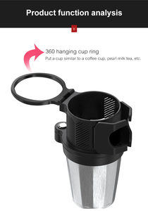 อะแดปเตอร์ตัวขยายที่<span class=keywords><strong>วาง</strong></span><span class=keywords><strong>แก้ว</strong></span><span class=keywords><strong>ใน</strong></span><span class=keywords><strong>รถยนต์</strong></span>,มาพร้อมกับฐานปรับการชดเชยใช้ได้กับ Yeti 14/24/36/46Oz Ramblers ขวดน้ำ - Product Image 4