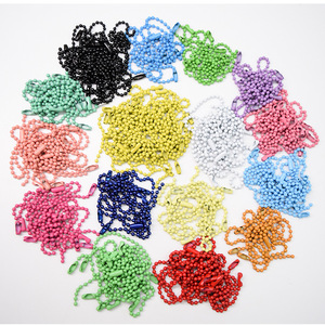 Cadenas de Cuentas Coloridas de 10 cm y 12 cm, Forma de Bola de Plástico, Accesorios de Joyería DIY, Decoración Unisex para Coronas - Product Image 1