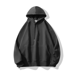 Sweat-shirt à capuche épais de haute qualité pour <span class=keywords><strong>homme</strong></span>, personnalisable avec logo, vierge, lourd, coupe oversize - Product Image 3
