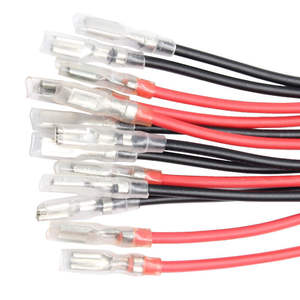 Tombol tekan 2 Pin 2.8mm/4.8mm kabel kawat gaya HAPP tombol SANWA kabel saklar untuk Jamma Arcade USB Encoder tali pengaman - Product Image 4