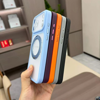 Nouvelle coque de téléphone magnétique rotative Ice Mist, coque de téléphone simple et résistante, coque de téléphone tout compris