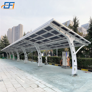 Estructura de Techo para Coches, Adecuada para Paneles Solares, Conjunto de Soportes para Estacionamiento Solar - Product Image 1