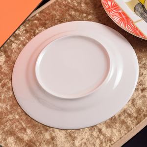 Assiette à dîner de style nordique orange 8+10 pouces, idéale pour les cadeaux et les restaurants - Product Image 3