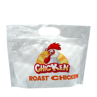 Pochette debout emballage de rôtisserie anti-buée sacs de poulet chaud au micro-ondes rôtis sac de poulet rôti personnalisé emballage de poulet