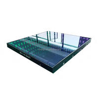 Panneaux de sol de danse LED 3D miroir SMD5050, briques lumineuses magnétiques, étanches IP67, 20W, 5000K lumière du jour, contrôle DMX512/WiFi