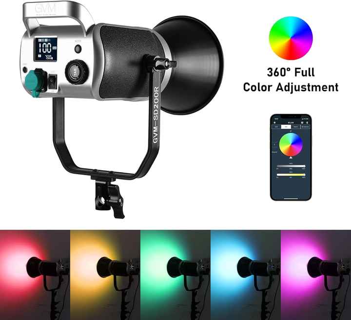 GVM RGB LEDビデオライト