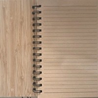 Ensemble stylo et carnet en bambou avec reliure spirale et logo gravable, cadeau idéal pour un anniversaire de petit ami, bloc-notes écologique A5, ensemble cadeau stylo et bloc-notes