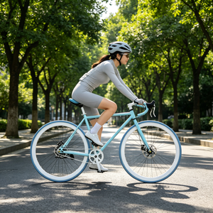 CZFIT Advanced Minimalist Road Bike, High Carbon Steel ultra Light Disc Brake, Inflatable/solid Tire Durable Anti slip - Product Image 4