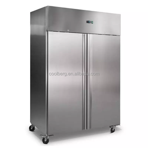 Congelador y Refrigerador Comercial de Acero Inoxidable para Exhibición en Cocina, Modelo ST-4FC, Vertical - Product Image 1