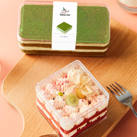 Boîte à gâteaux en plastique, boîte à biscuits en acrylique, boîte à bonbons, boîtes à cupcakes, boîtes transparentes en PS, ventes chaudes, gobelets à gâteaux de 480 ml