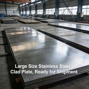 Tôles d'acier bimétalliques composites en acier inoxydable Q235B+SS304 SS201 S30408 316L, revêtement en acier inoxydable 304 - Product Image 2