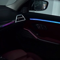 Kit d'éclairage d'ambiance LED pour voiture RGB 64 couleurs, éclairage d'ambiance pour tableau de bord AC 22 en 1 pour BMW Série 3 G20 2023-2025 Symphony
