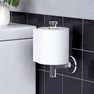 Supporto per carta igienica in acrilico di nuovo Design accessori per il bagno a parete porta asciugamani in tessuto