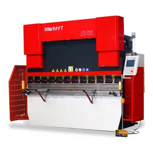 sheet metal processing 100 125 200 300ton cnc hydraulic delem TP10S press brake machine