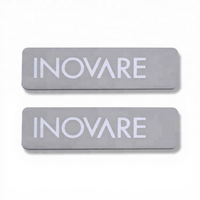 Étiquettes métalliques autocollantes certifiées ISO9000 en aluminium, plaques signalétiques personnalisées pour montres connectées, imprimées en sérigraphie – Vente en gros