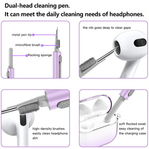 Étui pour écouteurs <span class=keywords><strong>Airpods</strong></span> Pro <span class=keywords><strong>3</strong></span> avec stylo de nettoyage, anti-chute, TPU transparent, dégradé, étui de protection pour écouteurs <span class=keywords><strong>Airpods</strong></span> Pro <span class=keywords><strong>3</strong></span> - Product Image 6