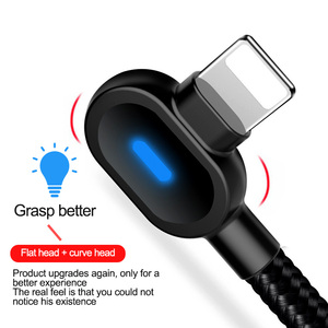 Cable USB-C Tipo C Micro USB 3.0 de 90 Grados con Pantalla LED, Aleación de Aluminio y Nailon, <span class=keywords><strong>Carga</strong></span> Rápida 5V2A, 1M 2M, para <span class=keywords><strong>iPhone</strong></span> <span class=keywords><strong>12</strong></span> <span class=keywords><strong>Pro</strong></span> y Auriculares - Product Image 3