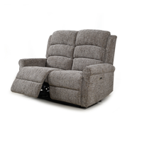 Canapé inclinable deux places en tissu, fauteuil inclinable électrique pour home cinéma, fauteuil relaxant pour salon