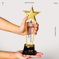 Trophée de cristal Prix d'entreprise personnalisés Banque de compétition d'entreprise Employés exceptionnels Marque JIUYU gravée écologique