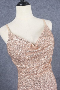 High Quality Summer Bridesmaids <strong>Dress</strong> champagne Bridesmaid <strong>Dresses</strong> Plus <strong>Size</strong> <strong>Sequin</strong> Bridesmaid <strong>Dress</strong> - Product Image 5