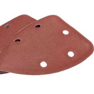 40 pièces/ensemble feuilles abrasives triangulaires papier abrasif 140mm * 90mm <span class=keywords><strong>disque</strong></span> abrasif pour polissage outil abrasif à <span class=keywords><strong>bande</strong></span> papier abrasif à trous - Product Image 1