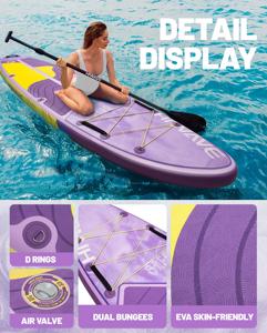 2025 nouveauté SUP <span class=keywords><strong>Allround</strong></span> <span class=keywords><strong>gonflable</strong></span> SUP Stand up <span class=keywords><strong>Paddle</strong></span> planche de surf Padel Board 11 '* 34 ''* 6'' Sup Board adulte Paddleboard - Product Image 6
