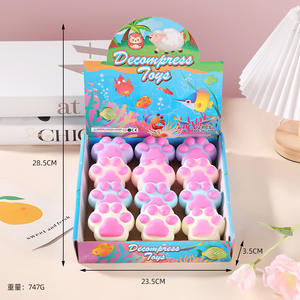 Soft Pinch TPR Cat Paw Squeeze Toy Stress Relief Descompresión Juguetes Cute Cat Paw Squishy Toy para niños - Product Image 2