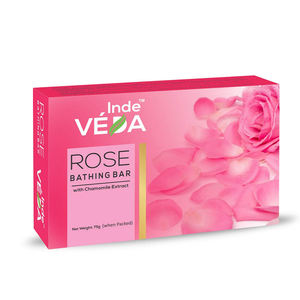 Jabón de Rosa natural con extracto de manzanilla | Barra de baño con aroma floral orgánico | Venta al por mayor a granel OEM/Etiqueta privada disponible - Product Image 1