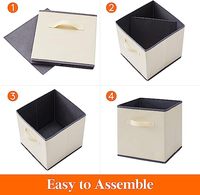 Bacs en tissu pliables organisateurs multicolores paniers d'organisation décoratifs pour étagères pour placard buanderie