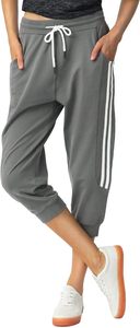 <span class=keywords><strong>Pantaloni</strong></span> <span class=keywords><strong>Capri</strong></span> da Donna Joggers Corti con Tasche Vita Elastica con Coulisse <span class=keywords><strong>Pantaloni</strong></span> Sportivi <span class=keywords><strong>Capri</strong></span> - Product Image 3