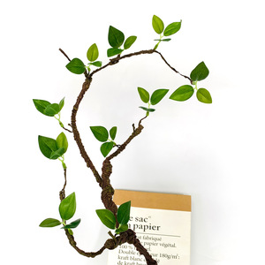 Ramas de Hojas Verdes Artificiales de Espuma de 84 cm, Decoración para el Hogar de Plástico, Accesorios para Bodas - Product Image 2