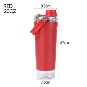 Maßgefertigte 20 oz Doppelwandige Vakuumisolierte Edelstahl-Protein-<span class=keywords><strong>Shaker</strong></span>-Flasche Fitness-Mixer-Becher mit Trageschlaufe - Product Image 6