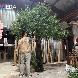 LEDA Vente en gros Grand Arbre d'Olivier Artificiel Réaliste Écologique Réutilisable pour la Saint-Valentin, les Salles de Mariage, les Halls d'Hôtels et les Centres Commerciaux - Product Image 2