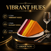 Guangzhou JF Brand Groothandel Absorberende Pluisvrije 100% Katoenen Geweven Luxe Servetten voor Tafel- & Feestgebruik