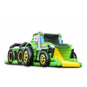 Castillo Inflable Gigante Personalizable con Obstáculos de Tractor, Casa de Brinco Conectable para Niños y Adultos, Juegos Interactivos - Product Image 1