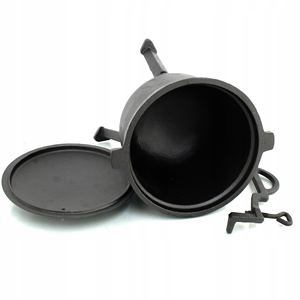 Chaudière de <span class=keywords><strong>chasseur</strong></span> en <span class=keywords><strong>fonte</strong></span> à trois pieds 4L 7L 10L, marmite polonaise Kociolek Zeliwny - Product Image 2
