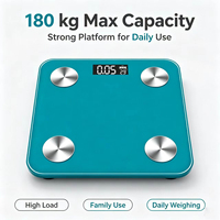Balance connectée intelligente pour la graisse corporelle et l'IMC, capacité 180 kg, pour salle de bain – Offre spéciale fabricant