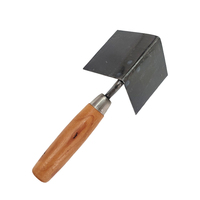 WISDOM Outils pour cloisons sèches WT032 Truelles à plâtre en acier au carbone 75x65mm Mastic de grattage d'angle mural