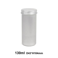 43*104mm 120ml 4oz aluminium teh kopi ramuan lilin krim kacang bunga logam kaleng kaleng wadah